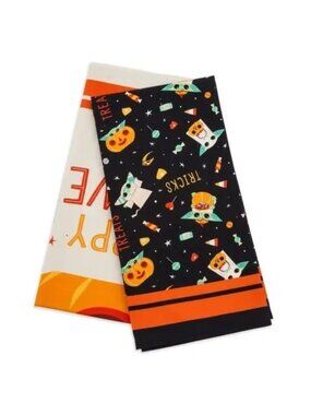 Disney Star Wars The Mandalorian Grogu Happy Halloween Kitchen Dish Towel Set